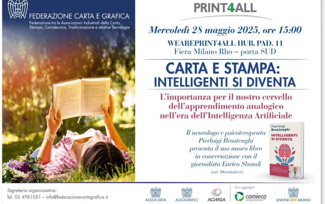La Federazione Carta e Grafica a Print4All dal 27 al 30 maggio in Fieramilano