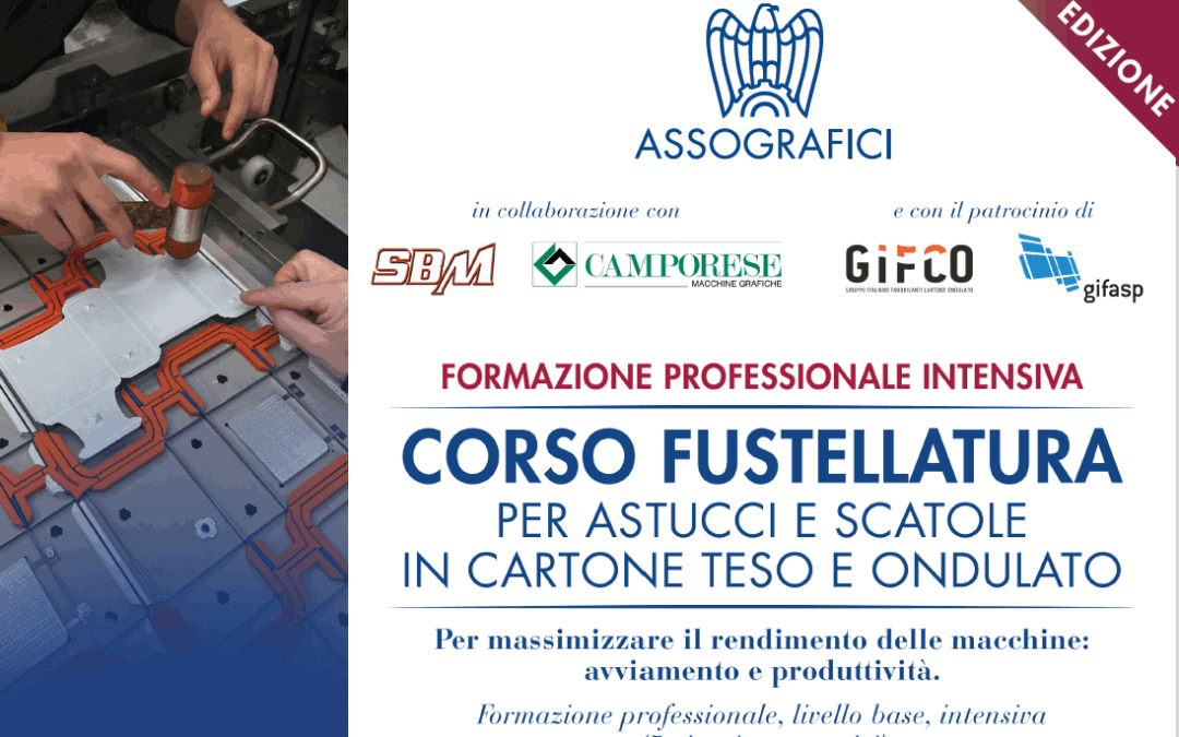 Corso di Fustellatura dal 16 al 20 giugno – 5ª edizione – Aperte le iscrizioni