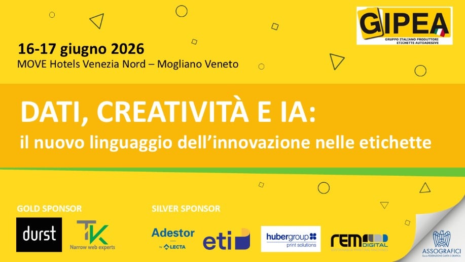 Congresso di Primavera GIPEA | Dati, Creatività e IA: il nuovo linguaggio dell’innovazione nelle etichette | 16 e 17 giugno 2026, Mogliano Veneto